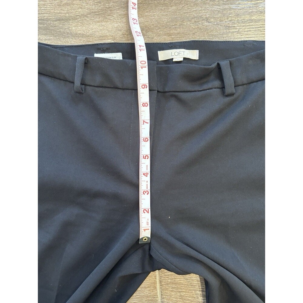Loft Women’s Black Devin For Pant With Cuff‎ Size 6 Tall - Picture 5 of 9